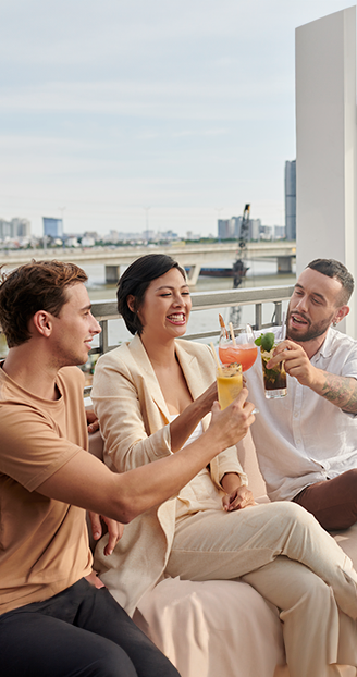 Terraza social departamentos Grand Cactus